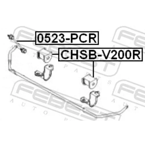Uloženie priečneho stabilizátora CHSB-V200R /FEBEST/ - obr. 1