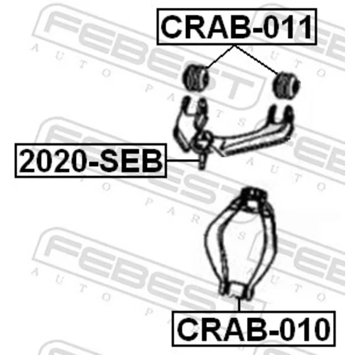 Uloženie riadenia CRAB-011 /FEBEST/ - obr. 1