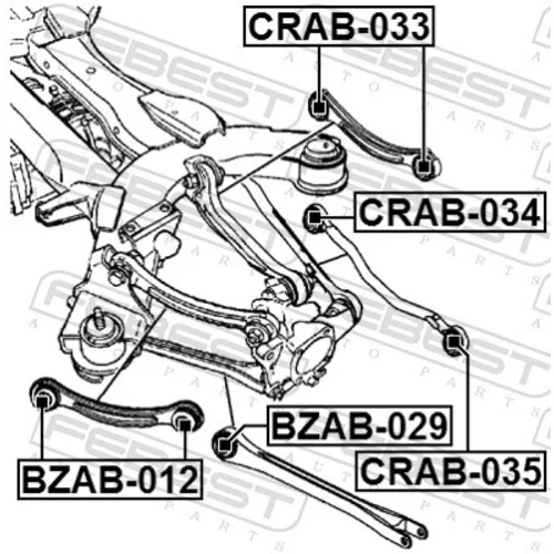 Uloženie riadenia CRAB-033 /FEBEST/ - obr. 1