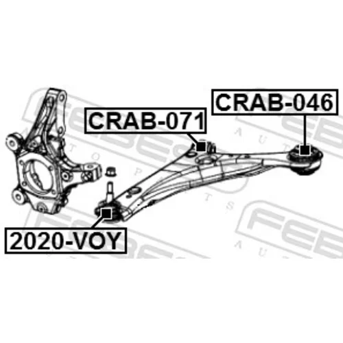 Uloženie riadenia CRAB-046 /FEBEST/ - obr. 1