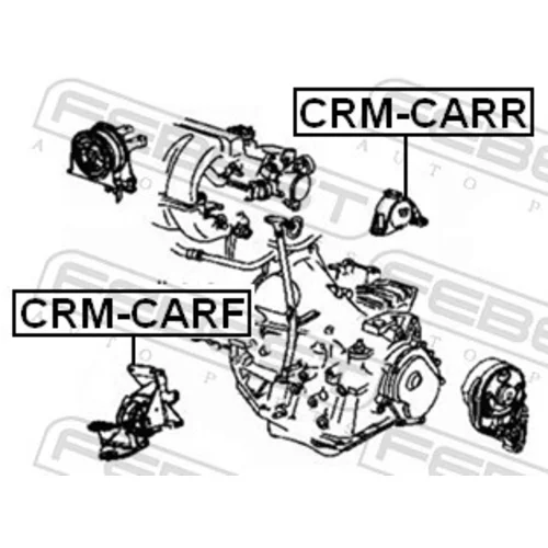 Uloženie motora CRM-CARR /FEBEST/ - obr. 1