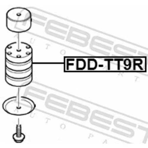 Zavesenie prídavnej list. pružiny FDD-TT9R /FEBEST/ - obr. 1