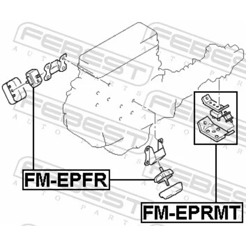 Uloženie motora FM-EPRMT /FEBEST/ - obr. 1