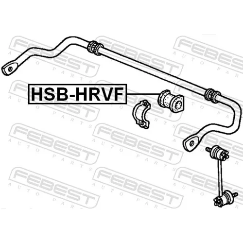 Uloženie priečneho stabilizátora HSB-HRVF /FEBEST/ - obr. 1
