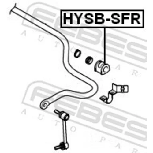 Uloženie priečneho stabilizátora HYSB-SFR /FEBEST/ - obr. 1