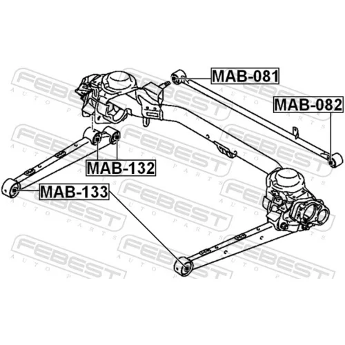 Uloženie riadenia MAB-133 /FEBEST/ - obr. 1