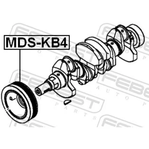 Remenica kľukového hriadeľa MDS-KB4 /FEBEST/ - obr. 1