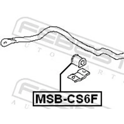 Uloženie priečneho stabilizátora MSB-CS6F /FEBEST/ - obr. 1