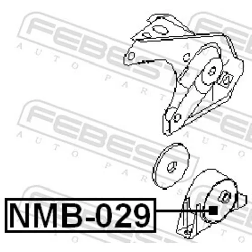 Uloženie motora NMB-029 /FEBEST/ - obr. 1