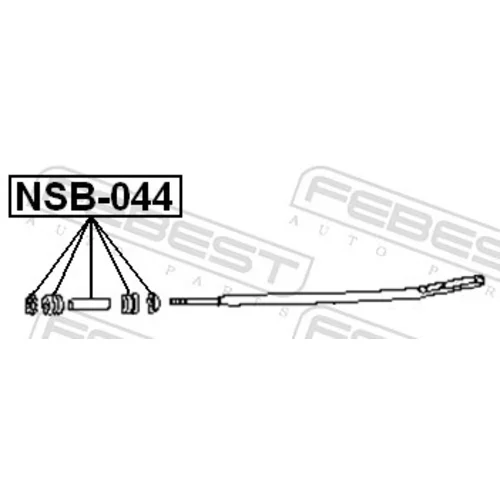 Uloženie riadenia NSB-044 /FEBEST/ - obr. 1