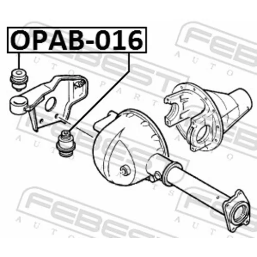 Uloženie, diferenciál OPAB-016 /FEBEST/ - obr. 1