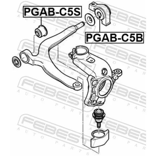 Uloženie riadenia PGAB-C5B /FEBEST/ - obr. 1