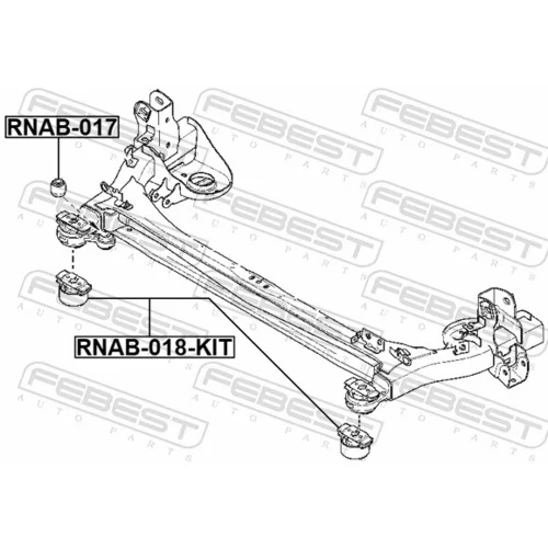 Opravná sada tela nápravy RNAB-018-KIT /FEBEST/ - obr. 1