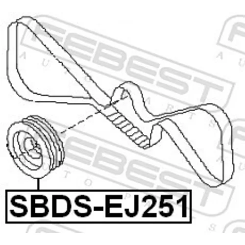 Remenica kľukového hriadeľa SBDS-EJ251 /FEBEST/ - obr. 1