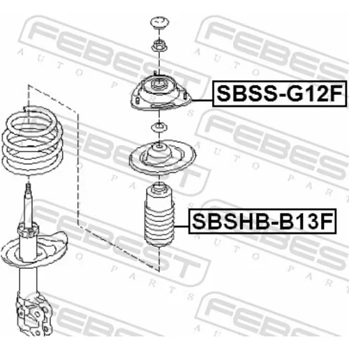 Ložisko pružnej vzpery SBSS-G12F /FEBEST/ - obr. 1