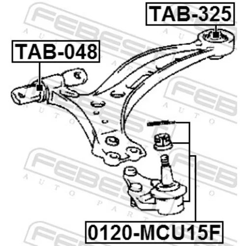 Uloženie riadenia TAB-048 /FEBEST/ - obr. 1