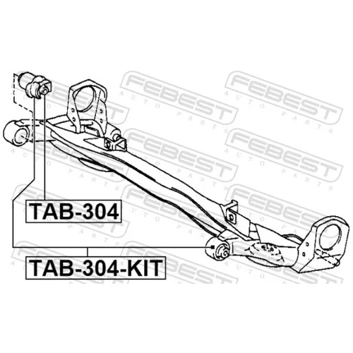 Opravná sada tela nápravy TAB-304-KIT /FEBEST/ - obr. 1