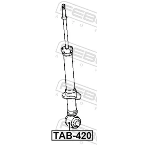 Puzdro, tlmič TAB-420 /FEBEST/ - obr. 1