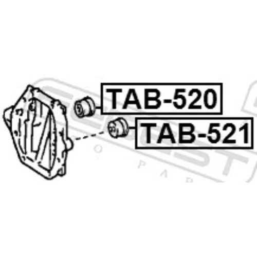 Uloženie, diferenciál TAB-520 /FEBEST/ - obr. 1