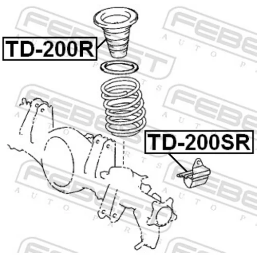 Doraz odpruženia TD-200R /FEBEST/ - obr. 1