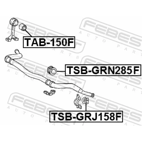 Uloženie priečneho stabilizátora TSB-GRN285F /FEBEST/ - obr. 1