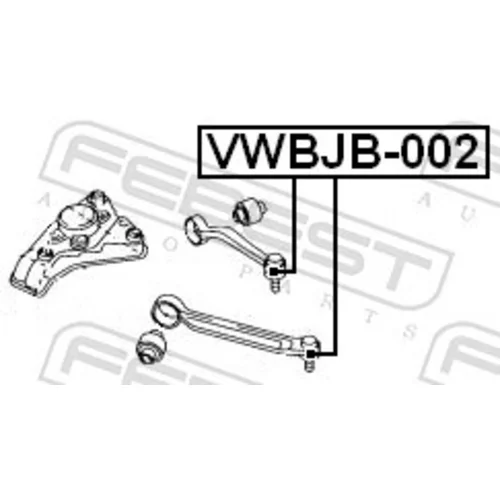 Manžeta zvislého čapu VWBJB-002 /FEBEST/ - obr. 1