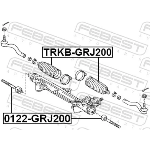 Axiálny čap tiahla riadenia 0122-GRJ200 /FEBEST/ - obr. 1