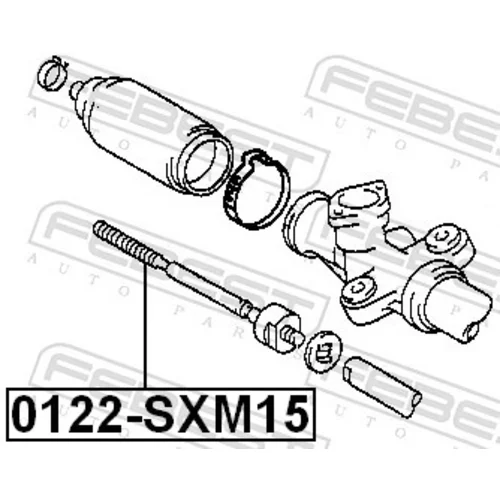 Axiálny čap tiahla riadenia 0122-SXM15 /FEBEST/ - obr. 1