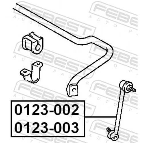 Tyč/Vzpera stabilizátora 0123-002 /FEBEST/ - obr. 1