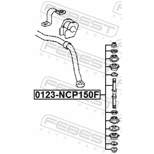 Tyč/Vzpera stabilizátora 0123-NCP150F /FEBEST/ - obr. 1