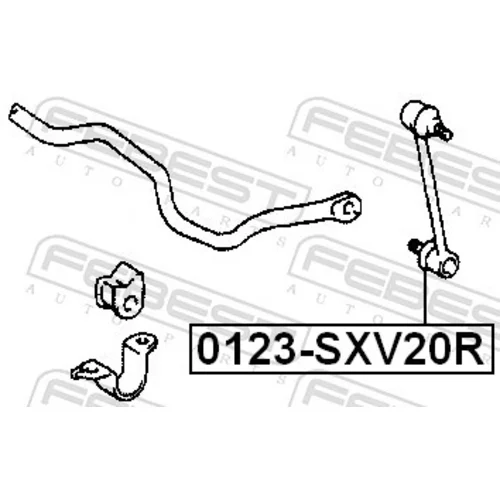Tyč/Vzpera stabilizátora 0123-SXV20R /FEBEST/ - obr. 1