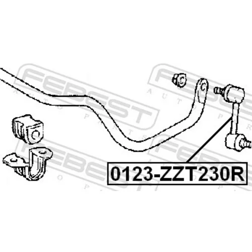 Tyč/Vzpera stabilizátora 0123-ZZT230R /FEBEST/ - obr. 1