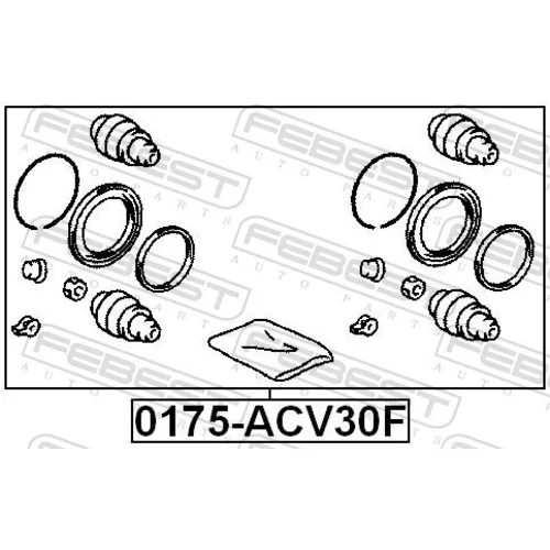 Opravná sada brzdového strmeňa 0175-ACV30F /FEBEST/ - obr. 1