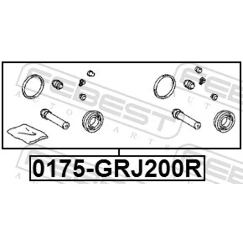 Opravná sada brzdového strmeňa 0175-GRJ200R /FEBEST/ - obr. 1