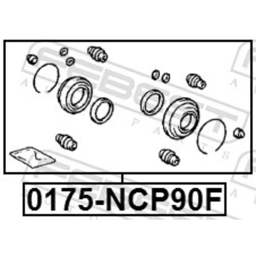 Opravná sada brzdového strmeňa 0175-NCP90F /FEBEST/ - obr. 1