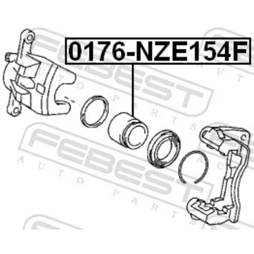 Piest brzdového strmeňa 0176-NZE154F /FEBEST/ - obr. 1
