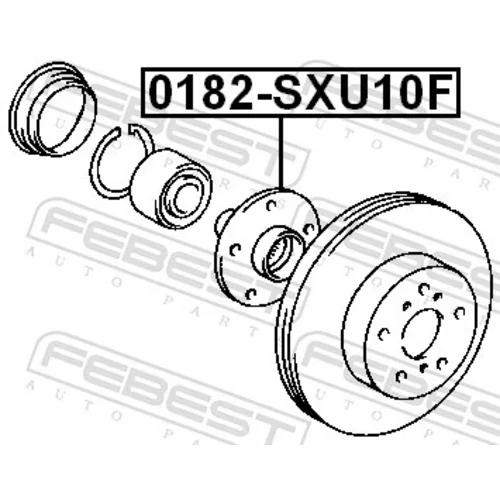 Náboj kolesa 0182-SXU10F /FEBEST/ - obr. 1