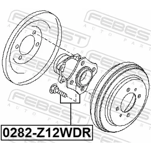 Náboj kolesa 0282-Z12WDR /FEBEST/ - obr. 1