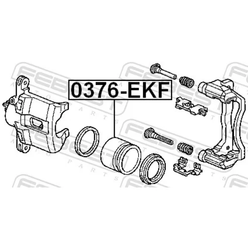 Piest brzdového strmeňa 0376-EKF /FEBEST/ - obr. 1