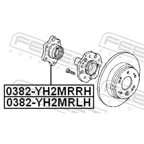 Náboj kolesa 0382-YH2MRLH /FEBEST/ - obr. 1