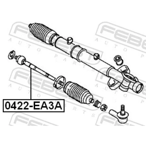 Axiálny čap tiahla riadenia 0422-EA3A /FEBEST/ - obr. 1
