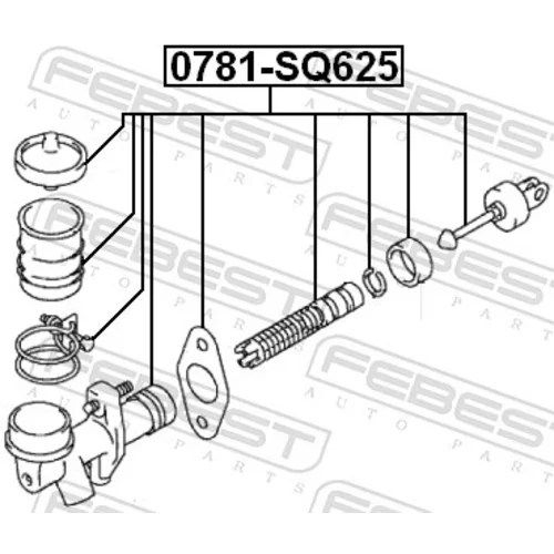 Hlavný spojkový valec 0781-SQ625 /FEBEST/ - obr. 1