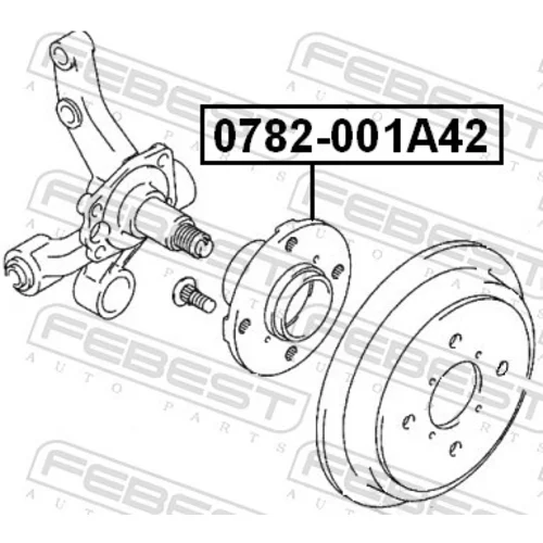 Náboj kolesa 0782-001A42 /FEBEST/ - obr. 1