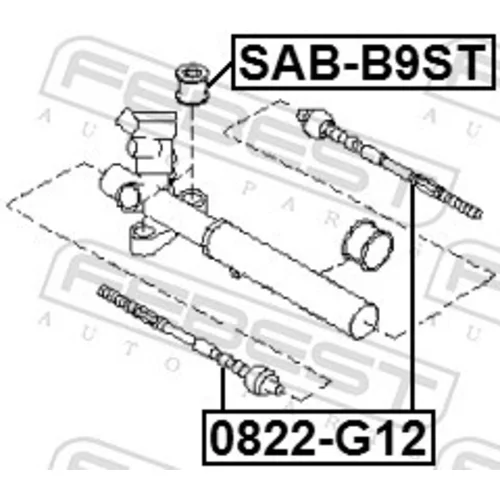 Axiálny čap tiahla riadenia 0822-G12 /FEBEST/ - obr. 1
