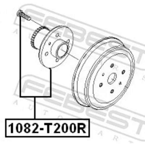 Náboj kolesa 1082-T200R /FEBEST/ - obr. 1