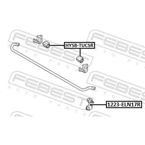 Tyč/Vzpera stabilizátora 1223-ELN17R /FEBEST/ - obr. 1