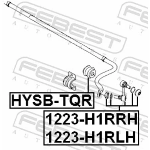 Tyč/Vzpera stabilizátora 1223-H1RRH /FEBEST/ - obr. 1