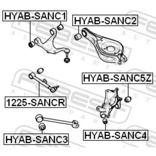 Rameno zavesenia kolies 1225-SANCR /FEBEST/ - obr. 1