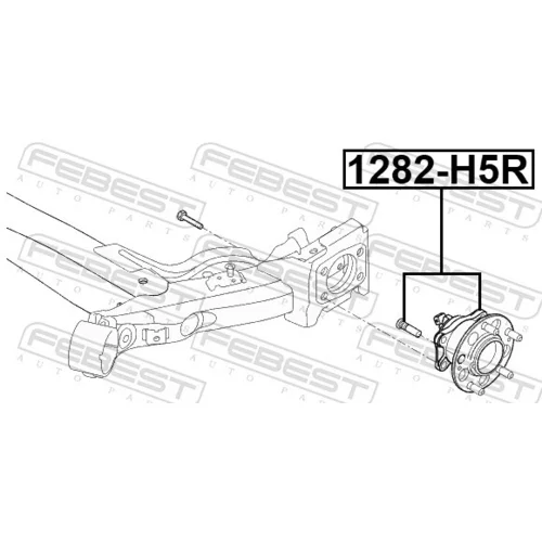 Náboj kolesa 1282-H5R /FEBEST/ - obr. 1