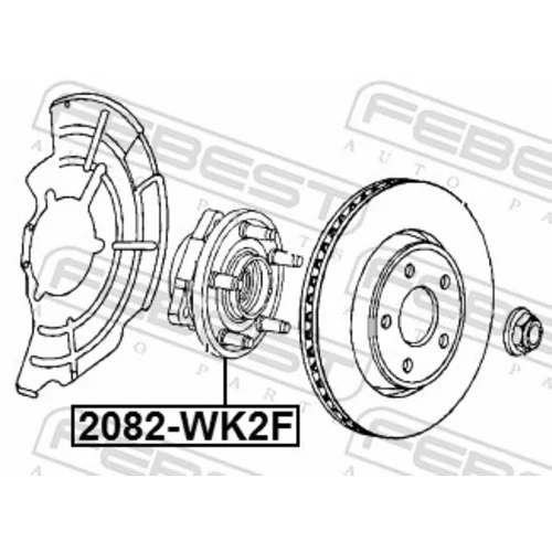 Náboj kolesa 2082-WK2F /FEBEST/ - obr. 1